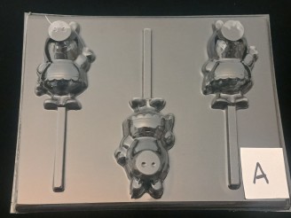 501sp Pepper Pig Chocolate Candy Lollipop Mold FACTORY SECOND
